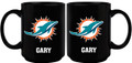 Miami Dolphins Personalized 15 oz. Black Mug