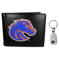 Boise State Broncos Bi-fold Wallet & Steel Key Chain
