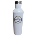 Pittsburgh Steelers 17 oz. White Stainless Steel Infinity Bottle