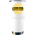 Pittsburgh Steelers 30 oz. White Stainless Steel Tumbler