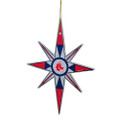 Boston Red Sox Art Glass Snowflake Ornament