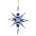 Kansas City Royals Art Glass Snowflake Ornament