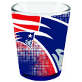 New England Patriots 2 oz. Full Wrap Highlight Bottom Shot Glass