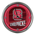 North Carolina State Wolfpack Go Team! Chrome Wall Clock