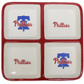 Philadelphia Phillies Ceramic 4 Section Square Tray