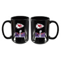 Kansas City Chiefs 15 oz. Super Bowl 58 Black Mug