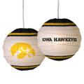 Iowa Hawkeyes 18"" Rice Paper Lamp