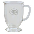 Cincinnati Reds 16 oz. Etched Glass Cafe Mug