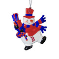 Boston Red Sox Snowman with Gift Ornament