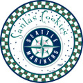 Seattle Mariners Santa Cookie Plate