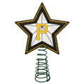 Pittsburgh Pirates Art Glass Star Tree Topper