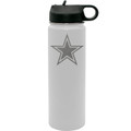 Dallas Cowboys 22 oz. Etched Stainless Steel Water Bottle