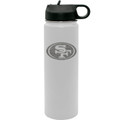 San Francisco 49ers 22 oz. Etched Stainless Steel Water Bottle