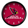 Arizona Cardinals NFL Black Rim Clock