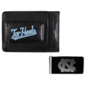 North Carolina Tar Heels Leather Cash & Cardholder & Black Money Clip