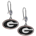 Georgia Bulldogs Crystal Dangle Earrings