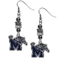 Memphis Tigers Euro Bead Earrings