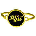 Oklahoma State Cowboys Gold Tone Bangle Bracelet