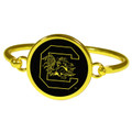 South Carolina Gamecocks Gold Tone Bangle Bracelet
