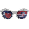Arizona Wildcats White I Heart Game Day Shades