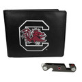 South Carolina Gamecocks Leather Bi-fold Wallet & Key Organizer