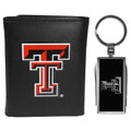 Texas Tech Red Raiders Leather Tri-fold Wallet & Multitool Key Chain