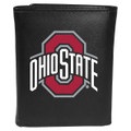 Ohio State Buckeyes Large Logo Leather Tri-fold Wallet