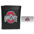 Ohio State Buckeyes Leather Tri-fold Wallet & Money Clip