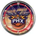 Phoenix Suns Round Chrome Wall Clock