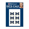 Michigan Wolverines Tattoo Face Decals