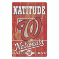 Washington Nationals 11" x 17" Wood Slogan Sign