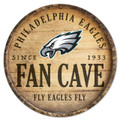 Philadelphia Eagles 14" Round Barrel Top Wood Sign