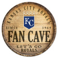 Kansas City Royals 14" Round Barrel Top Wood Sign