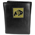 Colorado Buffaloes Deluxe Leather Tri-fold Wallet