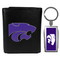 Kansas State Wildcats Tri-fold Wallet & Multitool Key Chain