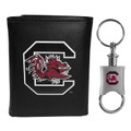 South Carolina Gamecocks Tri-fold Wallet & Valet Key Chain