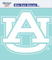 Auburn Tigers 8" x 8" Die Cut White Decal