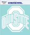 Ohio State Buckeyes 8" x 8" Die Cut White Decal