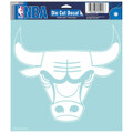 Chicago Bulls 8" x 8" Die Cut White Decal