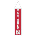 Nebraska Cornhuskers 8" x 32" Heritage Slogan Wool Banner