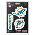 Miami Dolphins Die Cut Team Decal - 3 Pack