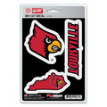 Louisville Cardinals Die Cut Team Decal - 3 Pack