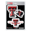 Texas Tech Red Raiders Die Cut Team Decal - 3 Pack