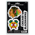 Chicago Blackhawks Die Cut Team Decal - 3 Pack