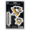 Pittsburgh Penguins Die Cut Team Decal - 3 Pack