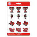 Texas Tech Red Raiders Mini Decal Set - 12 Pack