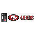 San Francisco 49ers Perfect Cut Wordmark Color Decal