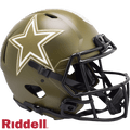 Dallas Cowboys Riddell Authentic Full Size Speed Salute To Service Football Helmet
