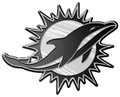 Miami Dolphins Silver Car Emblem