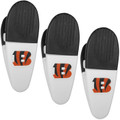 Cincinnati Bengals Mini Chip Clip Magnets - 3 Pack